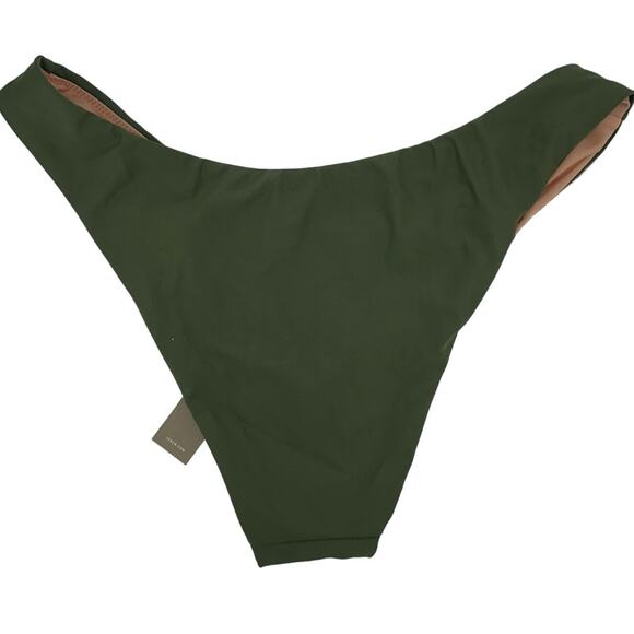 J. Crew Curved Waist cheeky Bikini Bottom Light Green Size S NWT - Picture 2 of 3